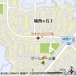 福岡県宗像市城西ヶ丘周辺の地図