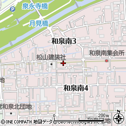 愛媛県松山市和泉南4丁目11-18周辺の地図