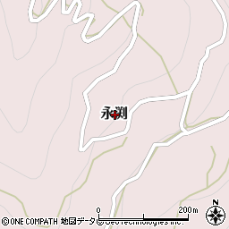 高知県長岡郡大豊町永渕周辺の地図