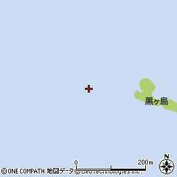 黒ケ島周辺の地図
