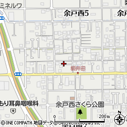 愛媛県松山市余戸西5丁目2周辺の地図