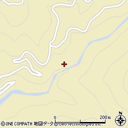 徳島県那賀郡那賀町拝宮下周辺の地図