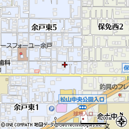銀のさら　松山南店周辺の地図