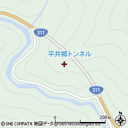 平井郷トンネル周辺の地図