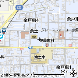 愛媛県松山市余戸東4丁目1周辺の地図