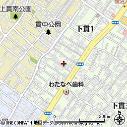 〒800-0236 福岡県北九州市小倉南区下貫の地図