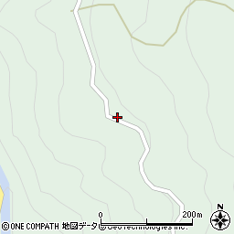 高知県土佐郡大川村大北川158周辺の地図