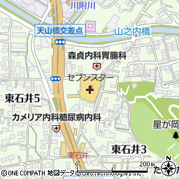 伊予銀行セブンスター石井店 ＡＴＭ周辺の地図