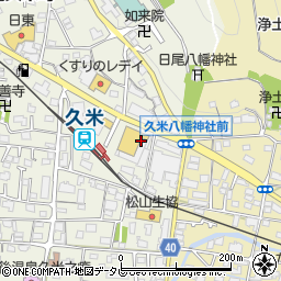 ハードオフ　松山・久米店周辺の地図