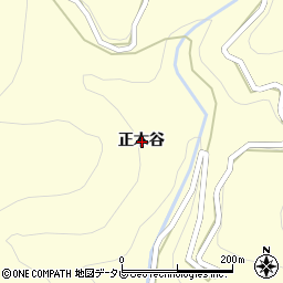 徳島県那賀郡那賀町音谷正木谷周辺の地図