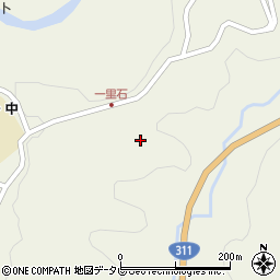 和歌山県田辺市中辺路町近露1309周辺の地図