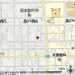 愛媛県松山市余戸西6丁目5周辺の地図