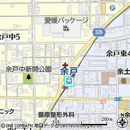 伊予銀行余戸支店 ＡＴＭ周辺の地図