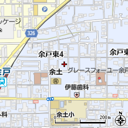 愛媛県松山市余戸東4丁目6周辺の地図