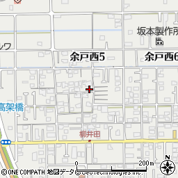 愛媛県松山市余戸西5丁目周辺の地図