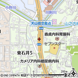 天山橋周辺の地図