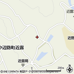 和歌山県田辺市中辺路町近露206周辺の地図