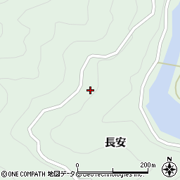 徳島県那賀郡那賀町長安庵ノ本周辺の地図