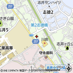 ファミリーマート　小倉志井六丁目店周辺の地図