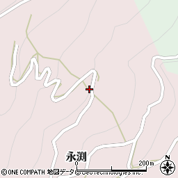 高知県長岡郡大豊町永渕780周辺の地図