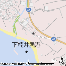 和歌山県御坊市名田町楠井993-3周辺の地図