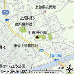 上曽根公園周辺の地図