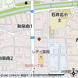 ファミリーマート松山はなみずき通り店周辺の地図