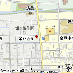 ファミリーマート松山余戸店周辺の地図