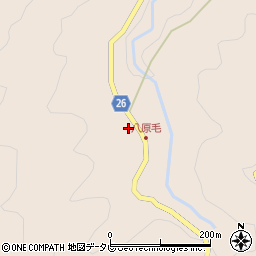 徳島県阿南市椿町八原毛西周辺の地図