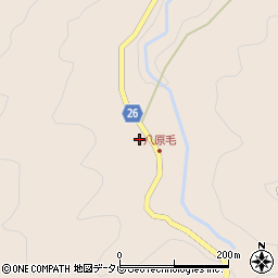 徳島県阿南市椿町（八原毛西）周辺の地図