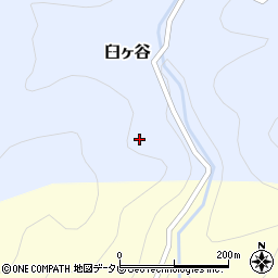 徳島県那賀郡那賀町臼ヶ谷大家周辺の地図