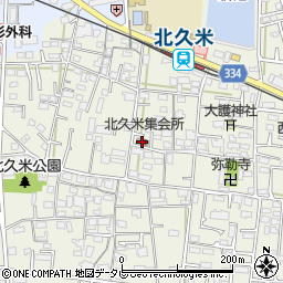 松山市北久米集会所周辺の地図