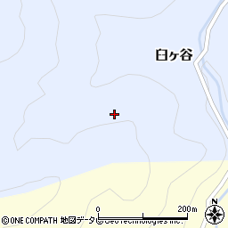 徳島県那賀郡那賀町臼ヶ谷西ノ谷周辺の地図