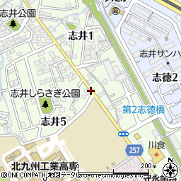 北九州高専前周辺の地図