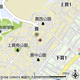 福岡県北九州市小倉南区上貫周辺の地図