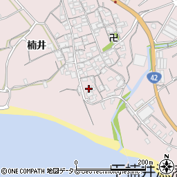 和歌山県御坊市名田町楠井624周辺の地図