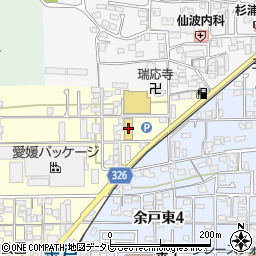 パルティ余戸店周辺の地図