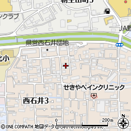愛媛県松山市西石井3丁目15周辺の地図