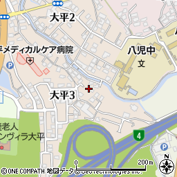 福岡県北九州市八幡西区大平3丁目3周辺の地図