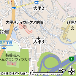 福岡県北九州市八幡西区大平3丁目13-5周辺の地図