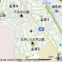 コモンシティ志井パート２Ｇ周辺の地図