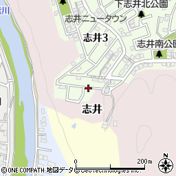 志井三丁目公園周辺の地図