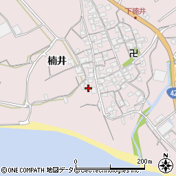 和歌山県御坊市名田町楠井612周辺の地図