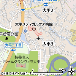 福岡県北九州市八幡西区大平3丁目13-13周辺の地図