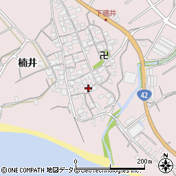 和歌山県御坊市名田町楠井647周辺の地図