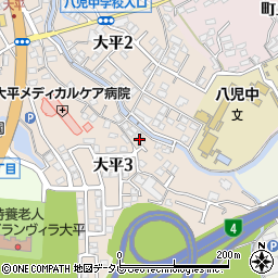 福岡県北九州市八幡西区大平3丁目3-18周辺の地図