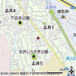 コモンシティ志井パート２Ｅ周辺の地図