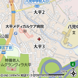 福岡県北九州市八幡西区大平3丁目2-38周辺の地図