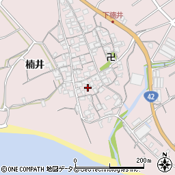 和歌山県御坊市名田町楠井651-2周辺の地図