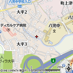 福岡県北九州市八幡西区大平2丁目11-22周辺の地図